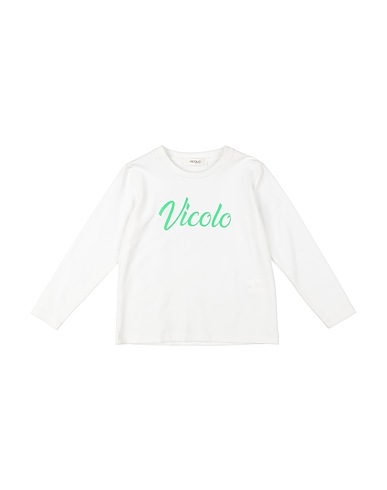 VICOLO T-shirt White 95% Cotton, 5% Elastic fibres