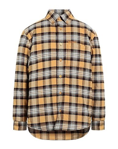 BURBERRY Patterned shirt Camel 100% Cotton
