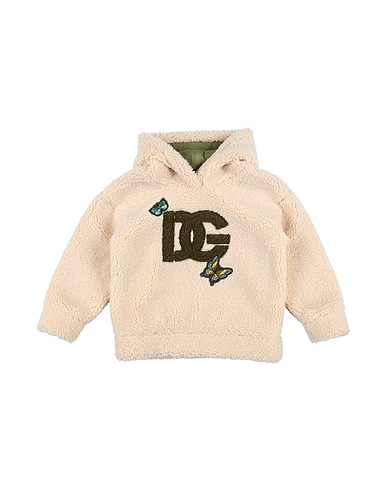 DOLCE&GABBANA Felpa Beige 95% Poliestere, 4% Acrilico, 1% Cotone