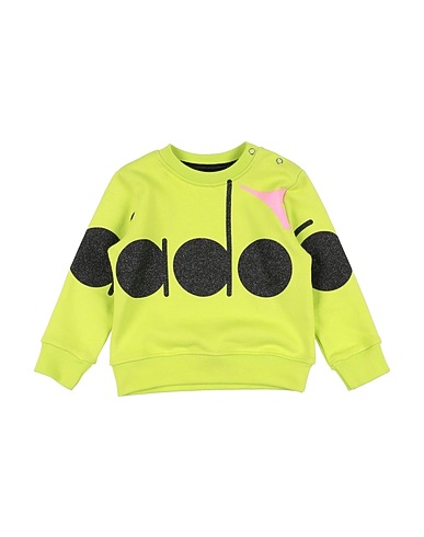 DIADORA Sweatshirt Lime green 100% Cotton