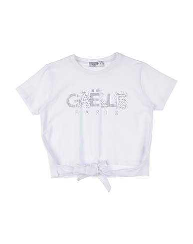 GAëLLE Paris T-shirt White 93% Cotton, 7% Elastane