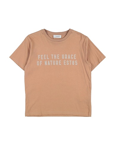 PAOLO PECORA T-shirt Cammello 100% Cotone