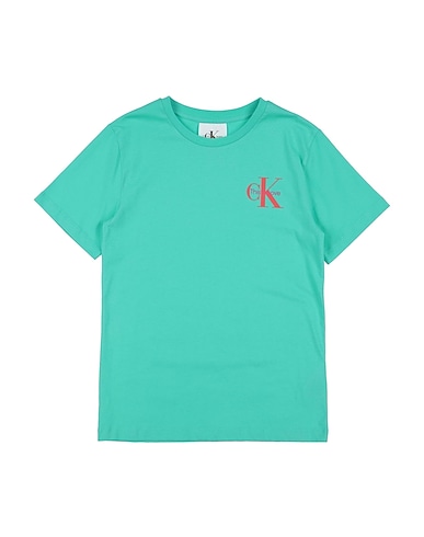 CALVIN KLEIN JEANS T-shirt Verde smeraldo 100% Cotone, Elastan