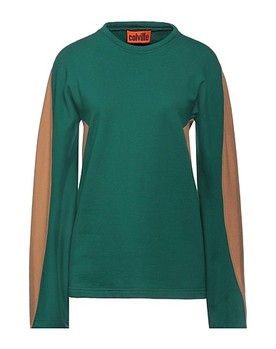 COLVILLE Sweatshirt Emerald green 100% Cotton