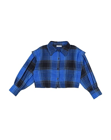 L:Ú L:Ú by MISS GRANT Patterned shirts & blouses Blue 80% Cotton, 20% Polyester