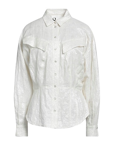 8PM Patterned shirts & blouses White 66% Cotton, 27% Linen, 7% Polyamide