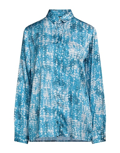 CAVALLI CLASS Camicie  e bluse fantasia Azzurro 100% Viscosa