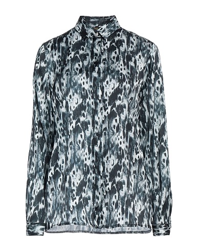 CAVALLI CLASS Patterned shirts & blouses Light grey 100% Viscose