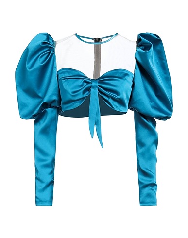 MATILDE COUTURE Top Blau 96% Polyester, 4% Elastan