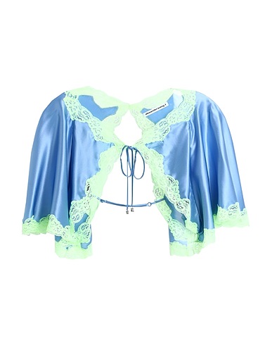 ALEXANDER WANG Shrug Light blue 100% Silk, Polyamide, Elastane
