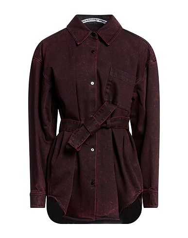 ALEXANDER WANG Solid colour shirts & blouses Plum 100% Cotton
