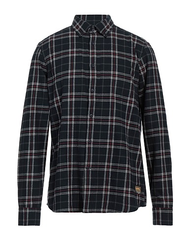 BARBOUR Checked shirt Midnight blue 100% Cotton