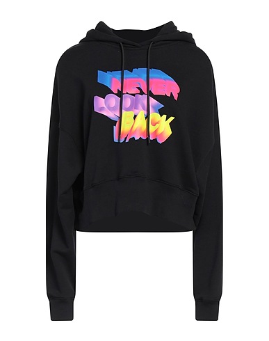 MSGM Felpa Nero 100% Cotone