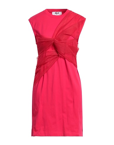 MSGM Short dress Fuchsia 100% Cotton, Polyamide
