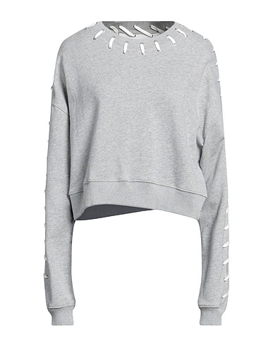SIMKHAI Sweatshirt Light grey 100% Cotton, Polyester