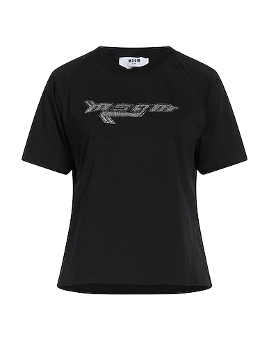MSGM T-shirt Black 100% Cotton