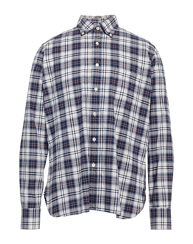 ALESSANDRO GHERARDI Camicia a quadri Blu notte 100% Cotone
