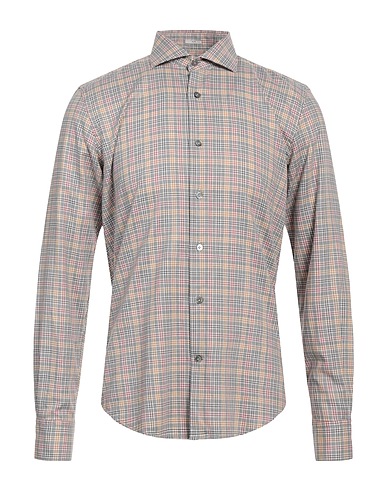 HIMON'S Checked shirt Grey 100% Cotton