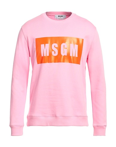 MSGM Felpa Rosa 100% Cotone