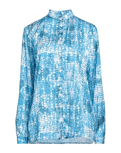 CAVALLI CLASS Camicie Azzurro 100% Viscosa