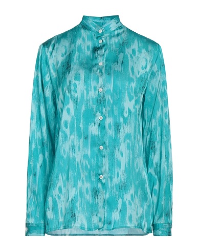 CAVALLI CLASS Patterned shirts & blouses Turquoise 100% Viscose
