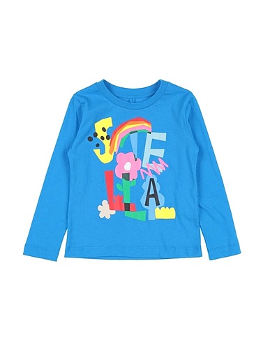 STELLA McCARTNEY KIDS T-shirt Azure 100% Cotton