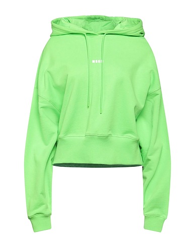 MSGM Hooded track jacket  Green 100% Cotton