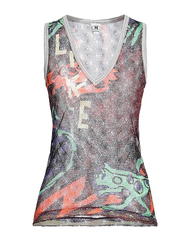 M MISSONI Top Brown 64% Viscose, 23% Cupro, 13% Polyester
