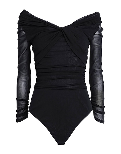 DIANE VON FURSTENBERG TOPS & TEES Black 100% Nylon