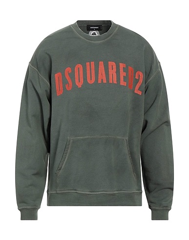 DSQUARED2 Sweatshirt Sage green 100% Cotton