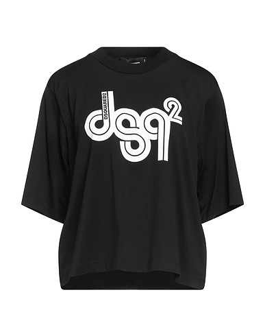 DSQUARED2 Oversize-T-Shirt Black 100% Cotton