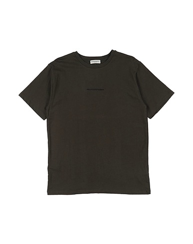 PAOLO PECORA T-shirt Verde scuro 100% Cotone