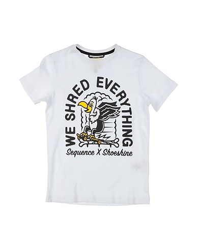 SHOE T-shirt White 100% Cotton