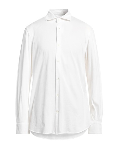 GLANSHIRT Solid colour shirt White 100% Cotton