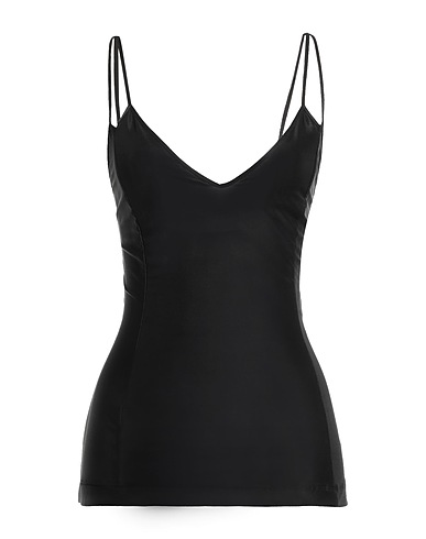 VETEMENTS Top Black 90% Viscose, 10% Elastane