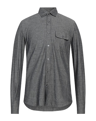 GLANSHIRT Solid color shirt Lead 100% Cotton