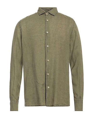 GLANSHIRT Linen shirt Military green 100% Linen