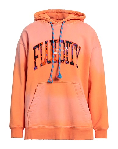 MSGM Hooded track jacket  Orange 100% Cotton