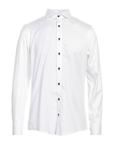 ROY ROBSON Solid colour shirt White 100% Cotton