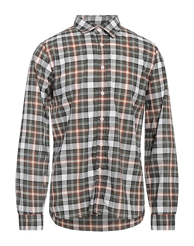 XACUS Checked shirt Military green 100% Cotton
