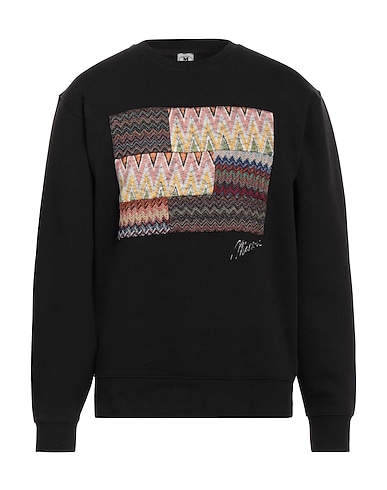 M MISSONI Sweatshirt Black 80% Cotton, 20% Polyester