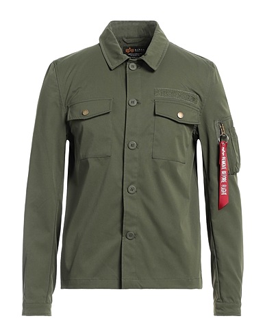 ALPHA INDUSTRIES Camicie Verde militare 100% Poliestere