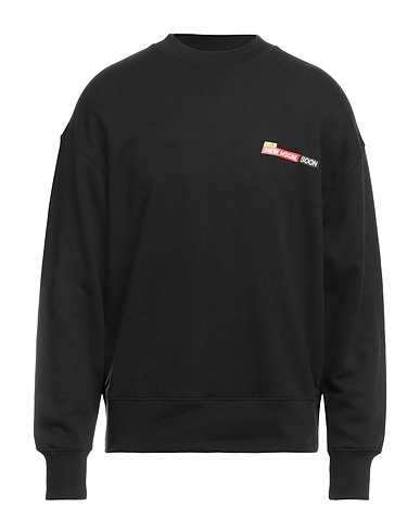 MSGM Felpa Nero 100% Cotone