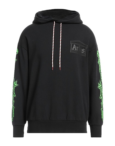 ARIES Hoodie Schwarz 100% Baumwolle