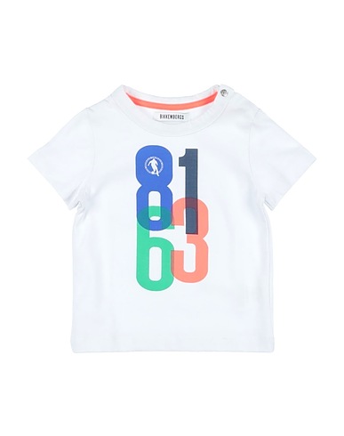BIKKEMBERGS T-shirt White 92% Cotton, 8% Elastane