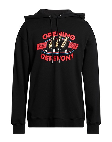 OPENING CEREMONY Hooded sweatshirt Black 100% Organic cotton, Elastane