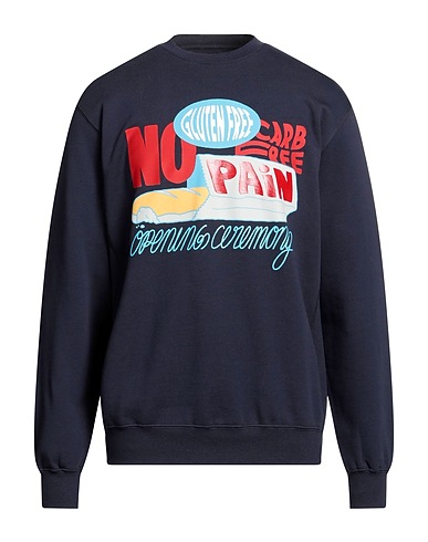 OPENING CEREMONY Sweatshirt Midnight blue 100% Organic cotton, Elastane