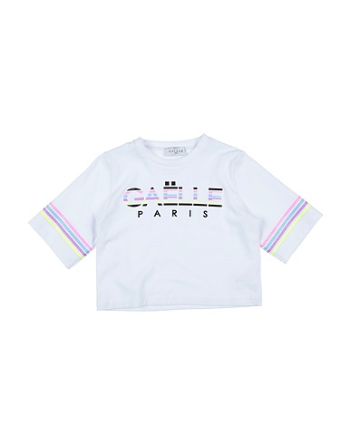 GAëLLE Paris T-shirt White 95% Cotton, 5% Elastane