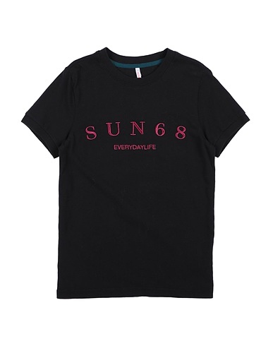 SUN 68 T-Shirt Schwarz 100% Baumwolle