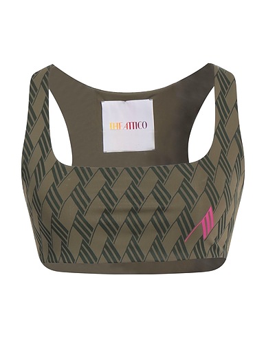 THE ATTICO Top Military green 80% Polyamide, 20% Elastane